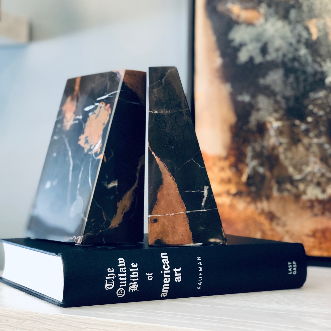 Marble Bookends