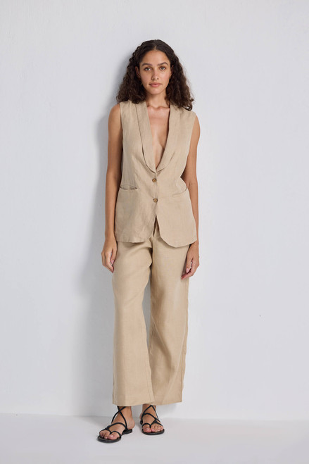 Hemp Wide-Leg Pants