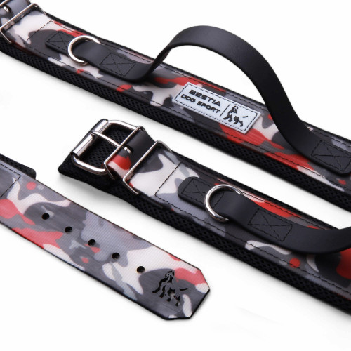 Red Camo Dog Collar