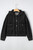 Sage Pocket Drop Shoulder Hooded Denim Jacket
