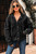 Sage Pocket Drop Shoulder Hooded Denim Jacket