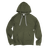 Heathered Rib Zip Hoodie