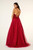 Floral Glitter Mesh Gown
