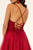 Floral Glitter Mesh Gown