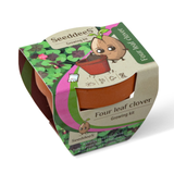 SeeddeeS Terracotta Pot - Four Leaf Clover Growing Kit