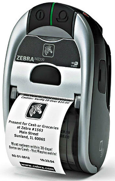Zebra imz220 Mobile computer-Side-view-from barcodes.com..au