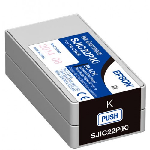 Epson Black ink cartridge for TM-C3500 Printer (C33S020577)-Barcodes.com.au