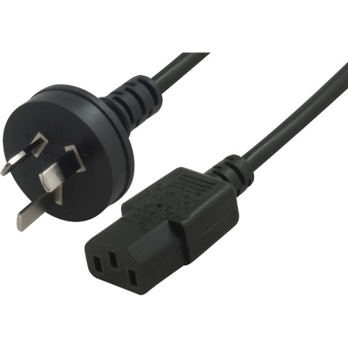 IEC-C13 to Australian Mains Power Cable 2m