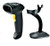 Zebra LS2208 Barcode Laser Scanner Kit -Side view- USB with Stand from Barcodes.com.au