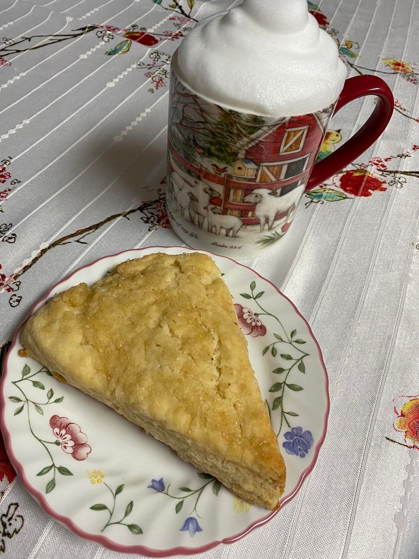 Dawn Serafin and her favorite Pear Ginger Scones