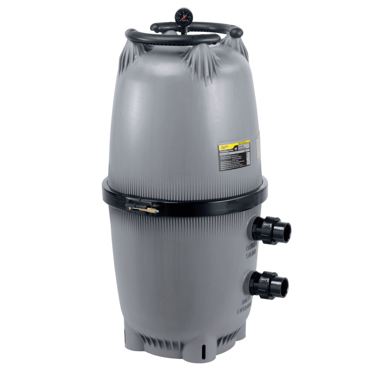 Jandy CL Series 460 sf Quad Element Cartridge Filter, Same Side