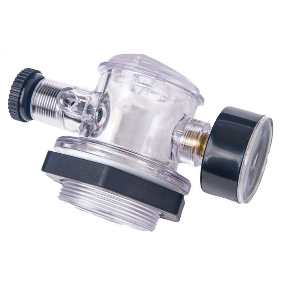 Cmp Air Release Clear Valve W/Gauge