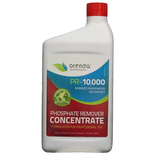 A 1 Quart bottle of Orenda PR-1000 Phosphate Remover Concentrate, featuring a bold label highlighting the product name and key information