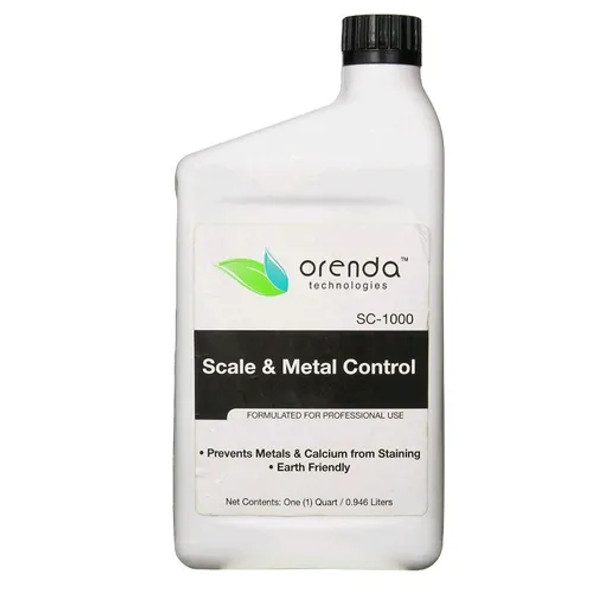 Orenda SC-1000 Scale Control & Metal Chelant, 1 Quart Bottle - Scale Prevention - Metal Stain Protection - Crystal Clear Water - Easy Application - Trusted Brand in Pool Care