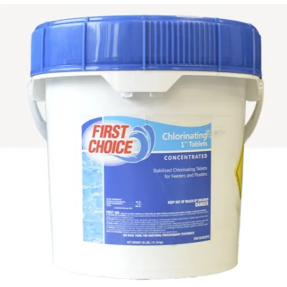 First Choice 1" Chlorine Tablets, 5 lb Pail