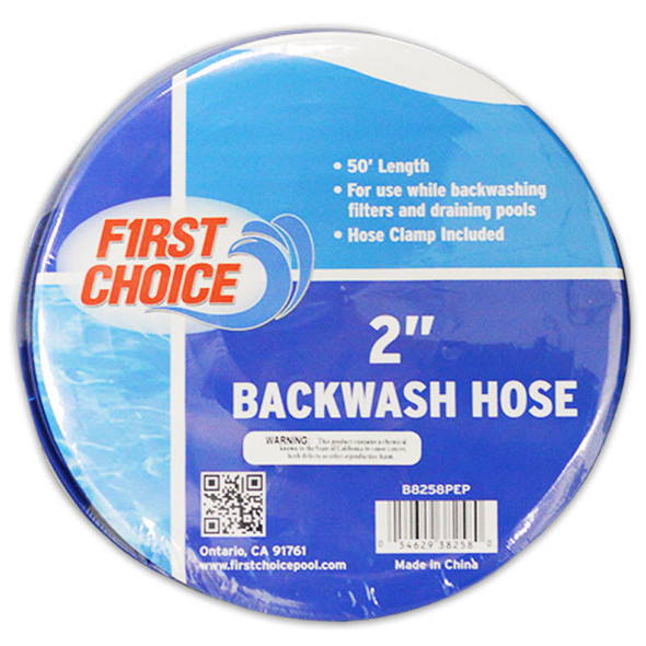 First Choice Blue Backwash Hose 2" X 50FT