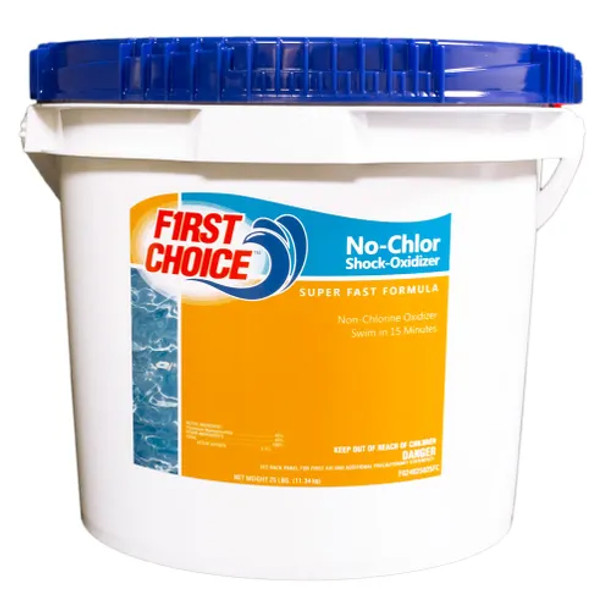 First Choice No-Chlor Shock-Oxidizer, 25 lb Pail