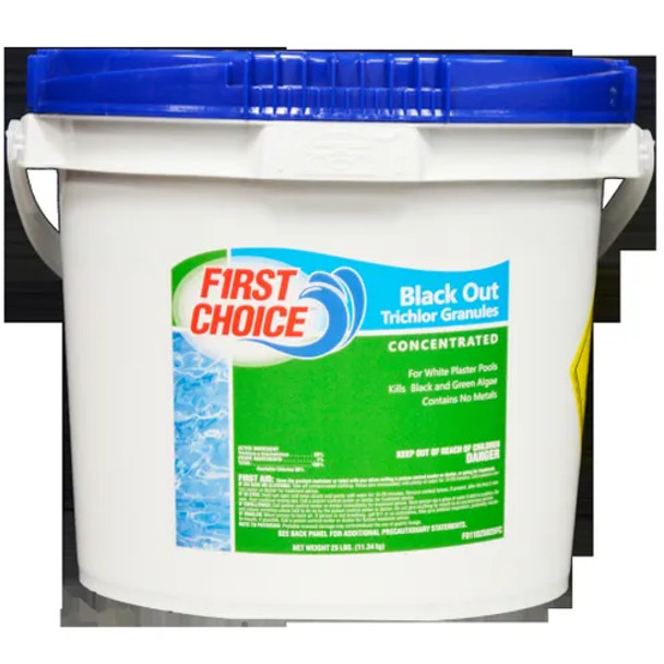 First Choice Black Out Shock, Granular Trichlor, 25 lb Pail