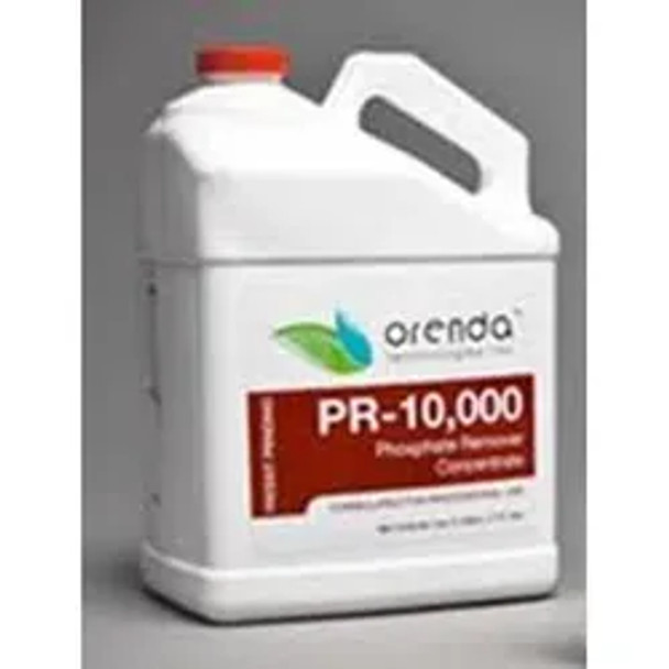A 1 Gallon bottle of Orenda PR-1000 Phosphate Remover Concentrate, featuring a bold label showcasing the product name and key details.