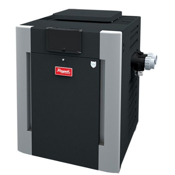Raypak Digital Natural Gas Heater 406,000  BTU - Bronze Headers, ASME, Cupro-Nickel Heat Exchanger