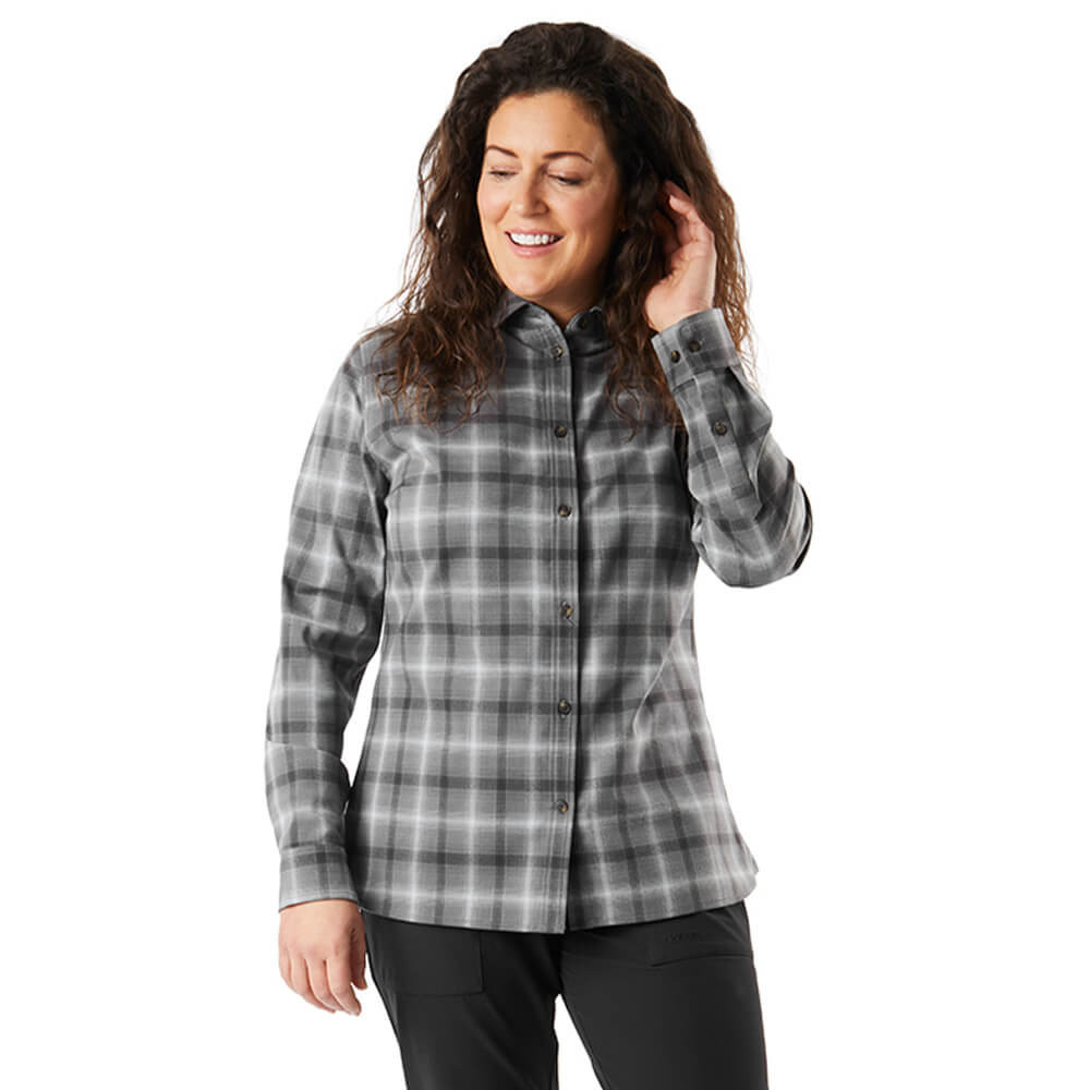 Women's Cove Long Sleeve Check Shirt | Grey Rock | Rohan - Rohan