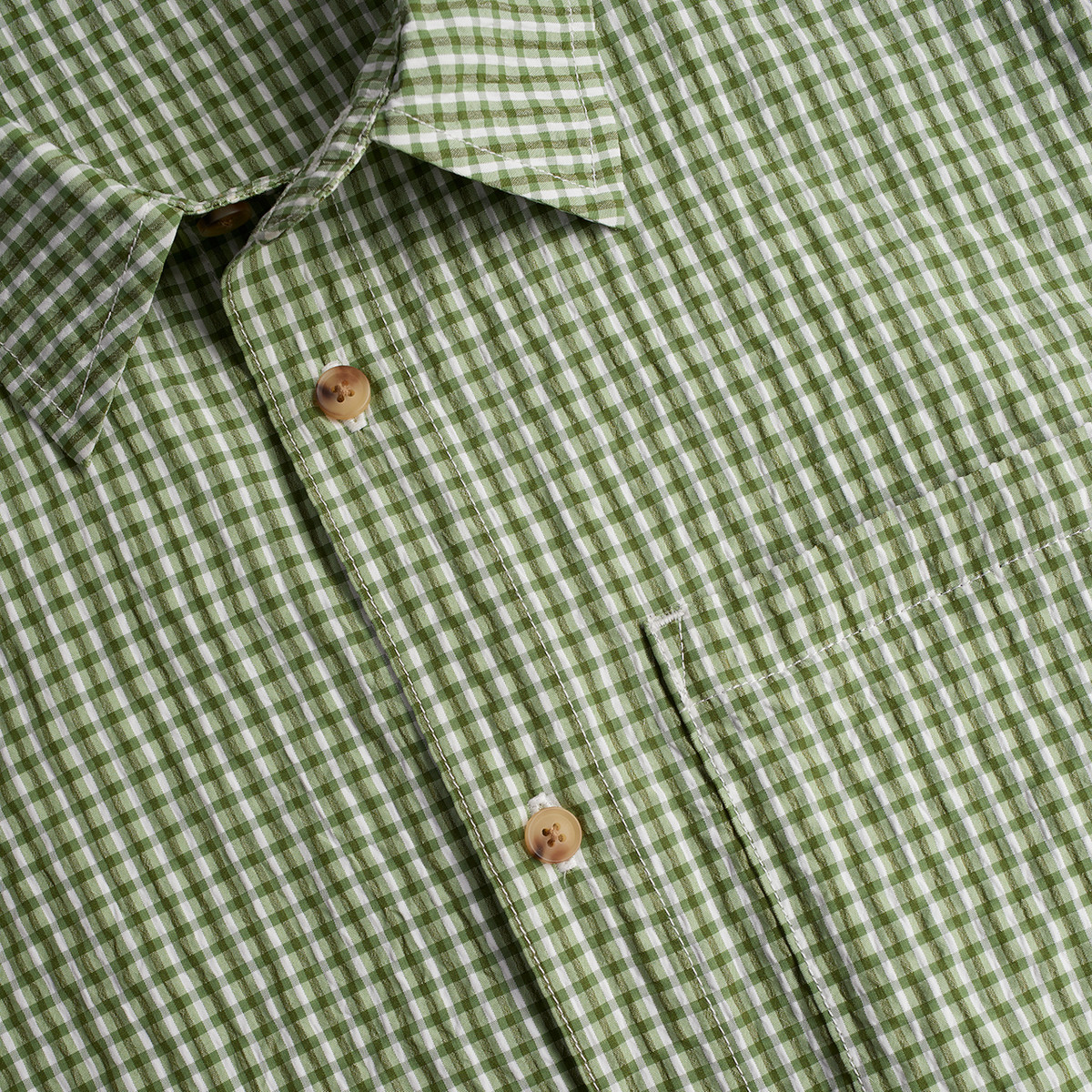 Men's Isle Long Sleeve Gingham Shirt | Alpine Green | Rohan - Rohan