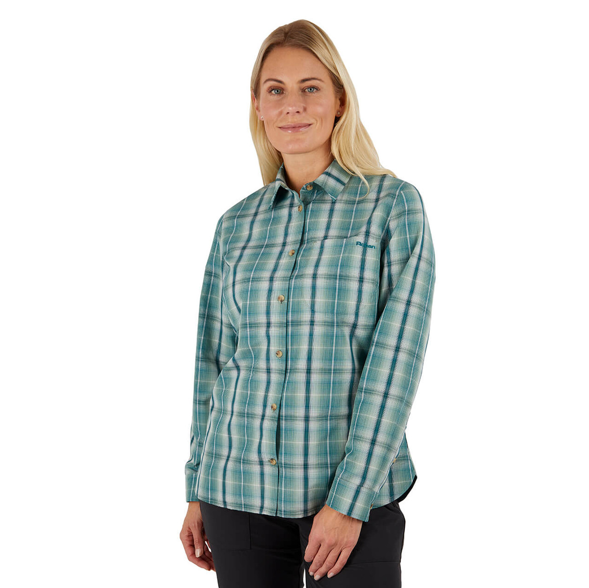 Women's Coast Long Sleeve Check Shirt | Pacific Green | Rohan - Rohan