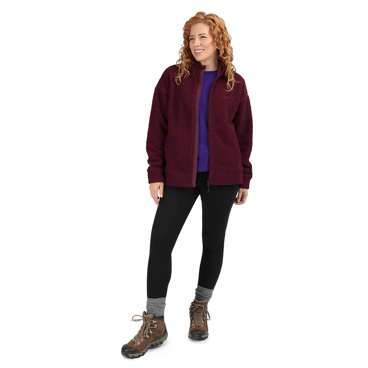 Women's Aurora Borg Fleece Jacket | Cayenne Purple | Rohan - Rohan