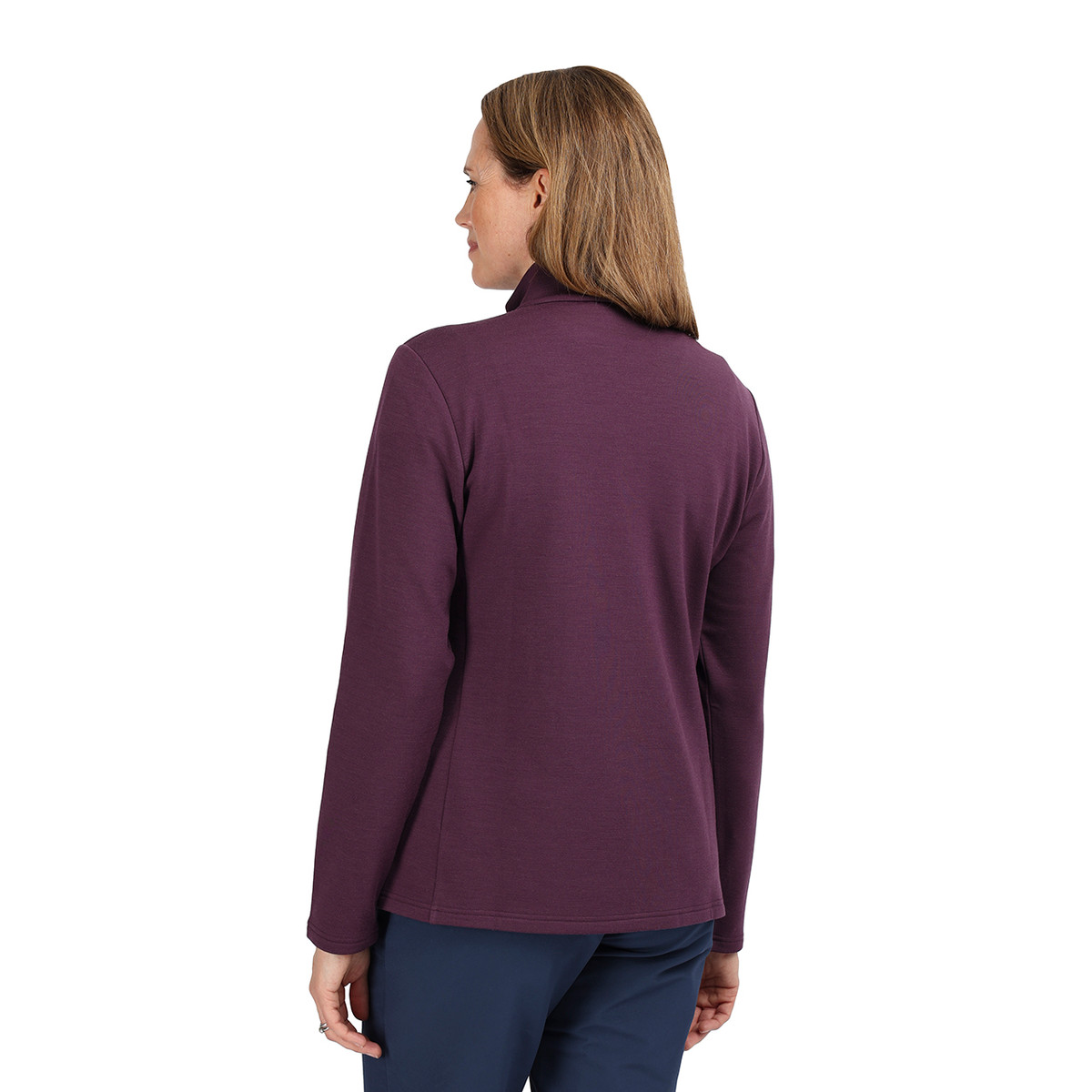 Women's Radiant Merino Zip Fleece Jacket | Blackberry Purple