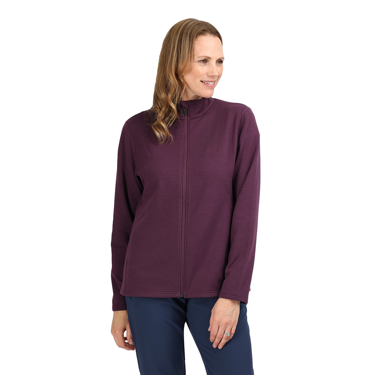 Women's Radiant Merino Zip Fleece Jacket | Blackberry Purple