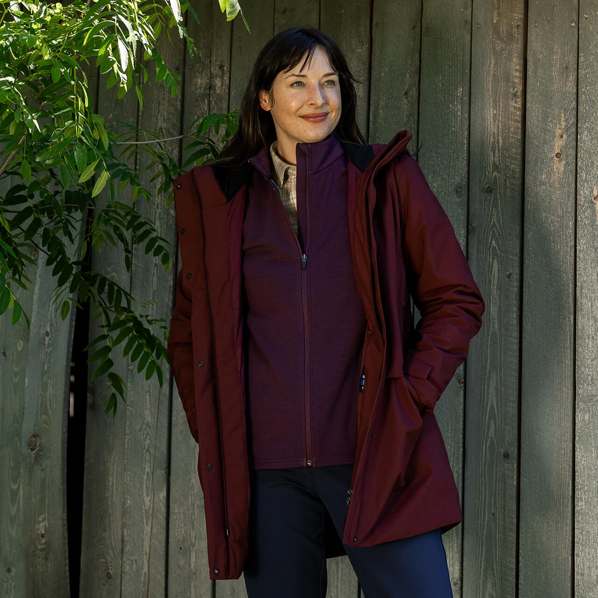 Women's Radiant Merino Zip Fleece Jacket | Blackberry Purple