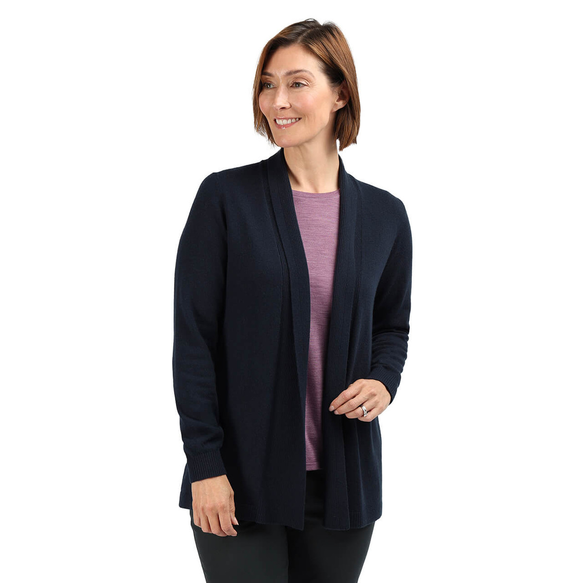 Women's Edendale Drape-Front Knitted Cardigan | True Navy | Rohan