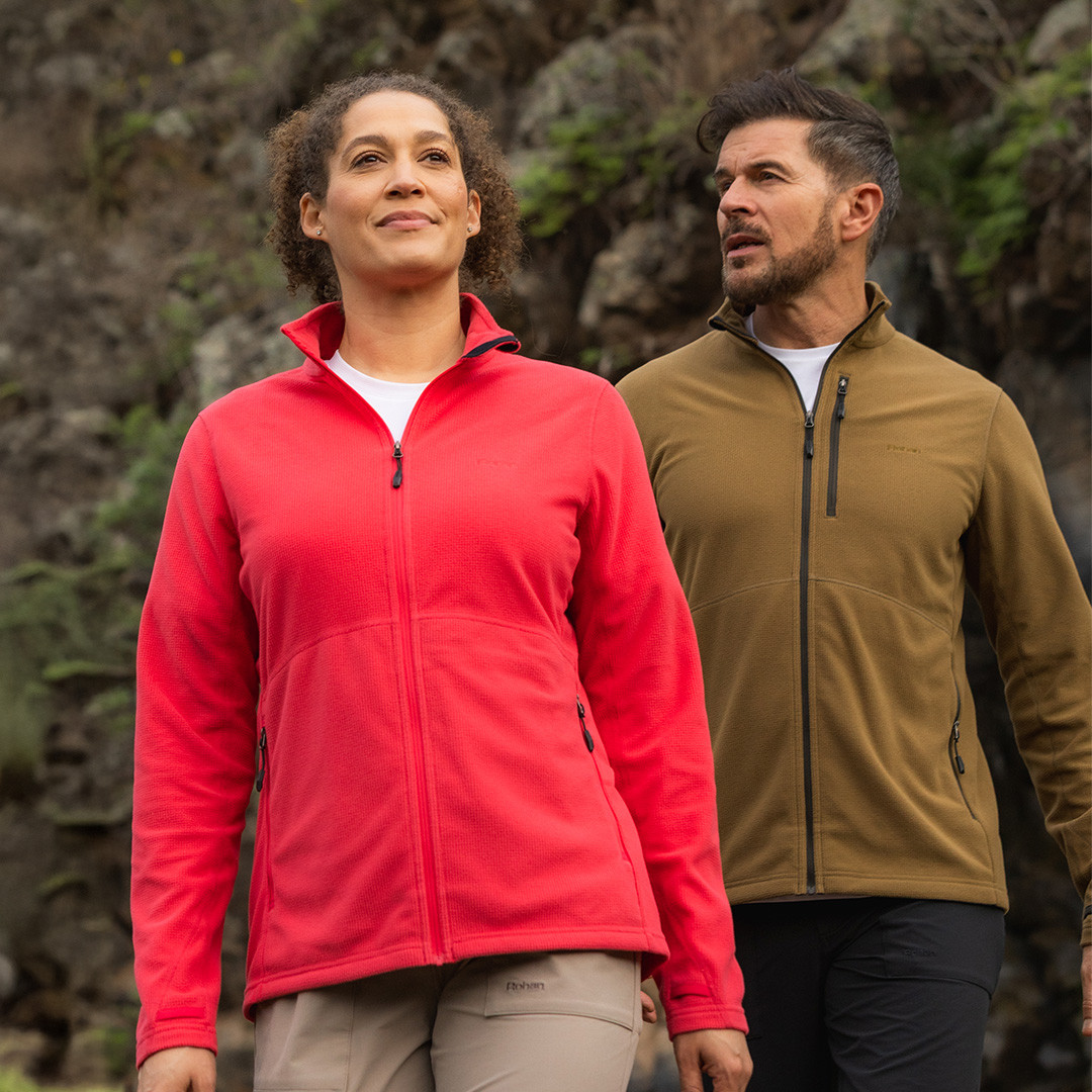 Women's Microgrid Fleece Zip Jacket | Carmine Pink | Rohan - Rohan