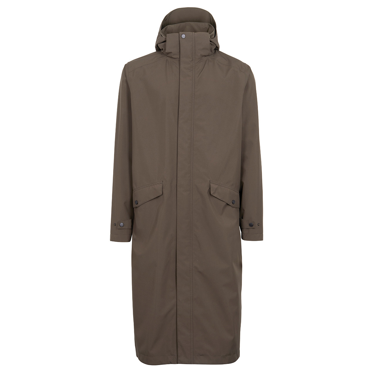 Men's Hyde Waterproof Full Length Mac | Brown Long Rain Coat | Rohan