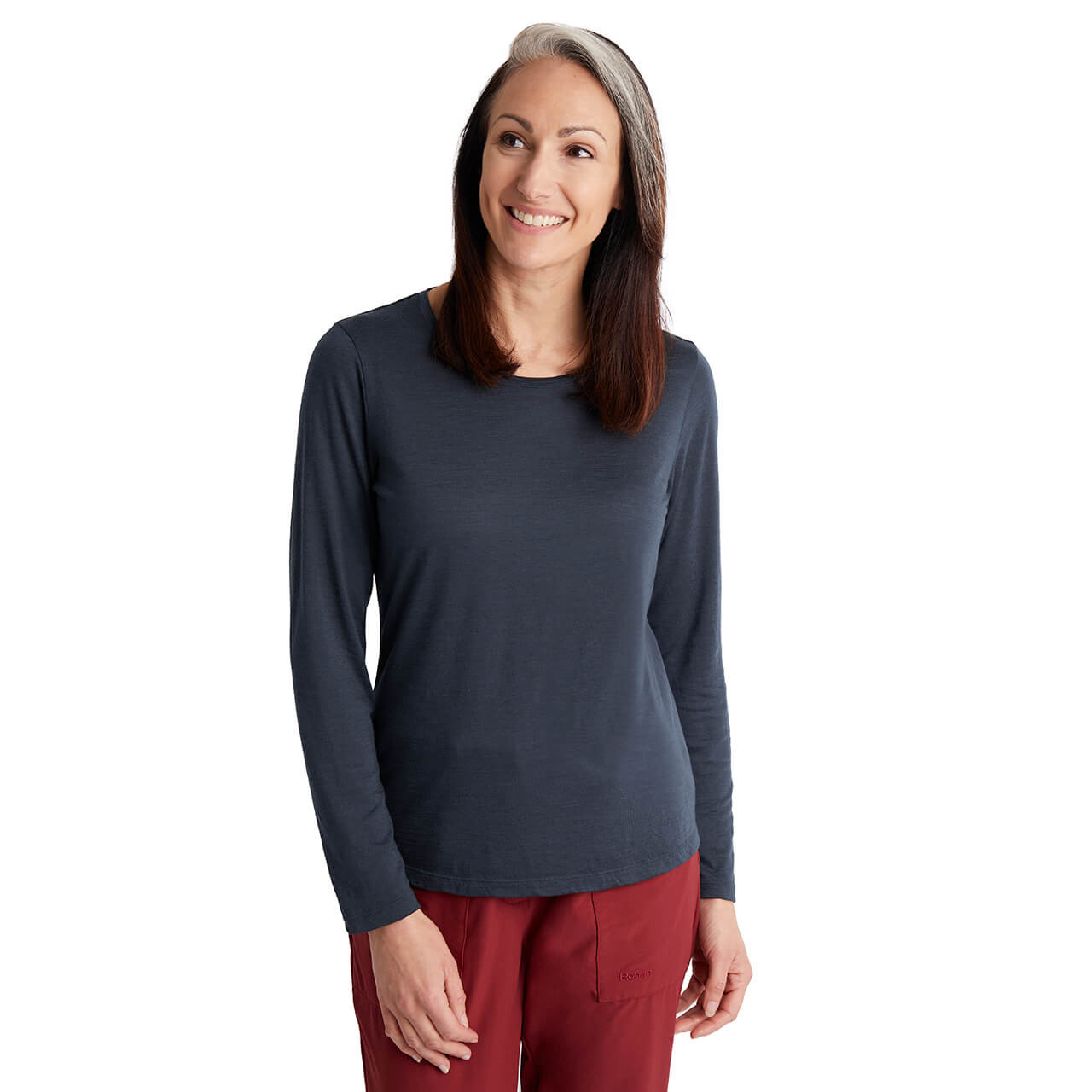 Women's Merino Cool Long Sleeve T True Navy Marl