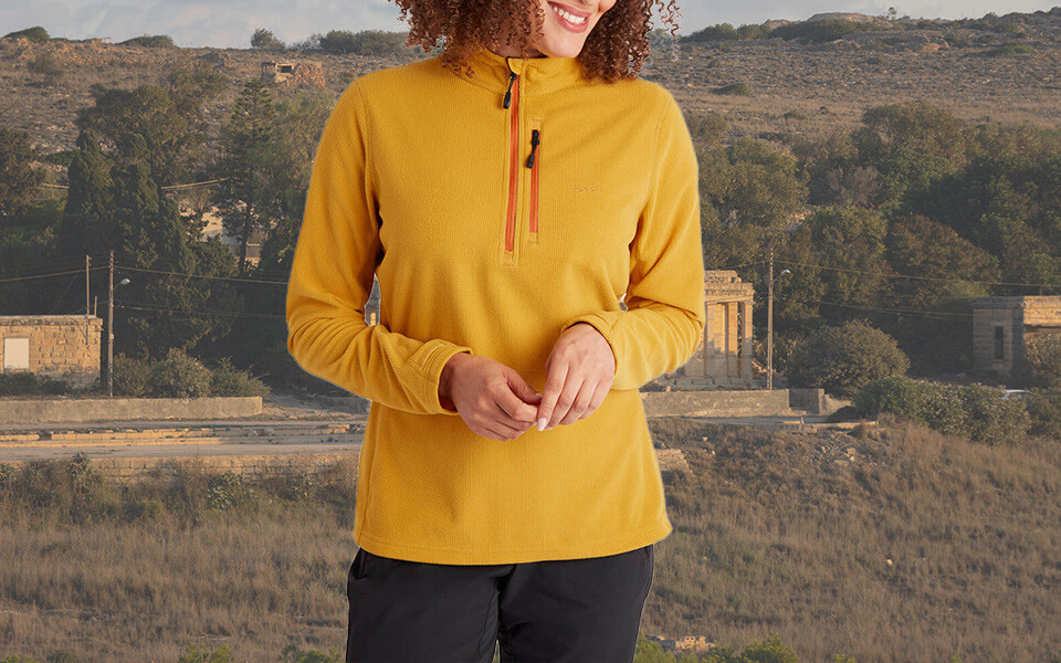 Women's Half Zip Fleece Tops | Mid Layers | Rohan