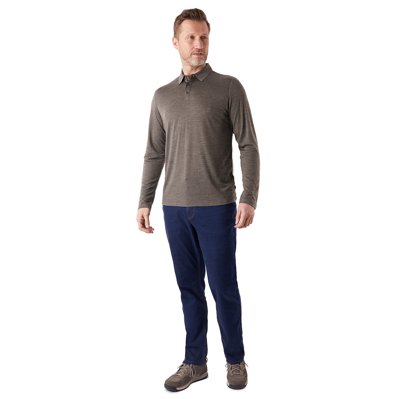 Men's Merino Cool Long Sleeve Polo | Rohan
