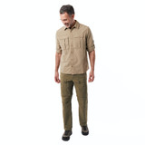 Men's Pioneer Zip Off Hiking Trousers in Umber Green