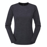 Women's Merino Union 150 Crew in Dark Charcoal Marl