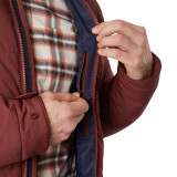 Men's Delta Down Insulated Winter Jacket in Earth Red