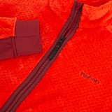 Men's Komondor Walking Fleece in Solar Orange/Juniper Red