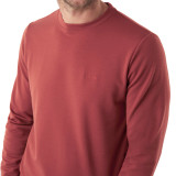 Men's Radiant Merino Crew Jumper in Clay Red