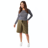 Women's Azul Long Shorts in Umber Green