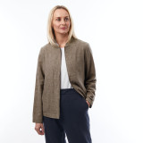 Women's Brisa Linen Jacket in Ash Brown