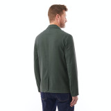 Men's Porto Linen Lightweight Button Jacket in Flint Green