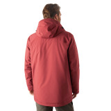 Men's Aran Waterproof Insulated Winter Coat in Auburn Red