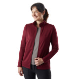 Women's Gridline Lightweight Fleece Jacket in Chestnut Red