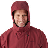 Men's Farne Lightweight Waterproof Jacket in Auburn Red