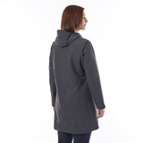 Women's Hampton Mid-Length Waterproof Jacket in Carbon