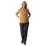 Women's Radiant Merino Zip Jacket in Desert Ochre Marl